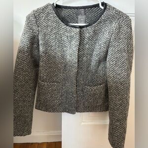 GAP Women’s Gray Wool Blend Blazer – Size 0 – Classic Tailored Jacket